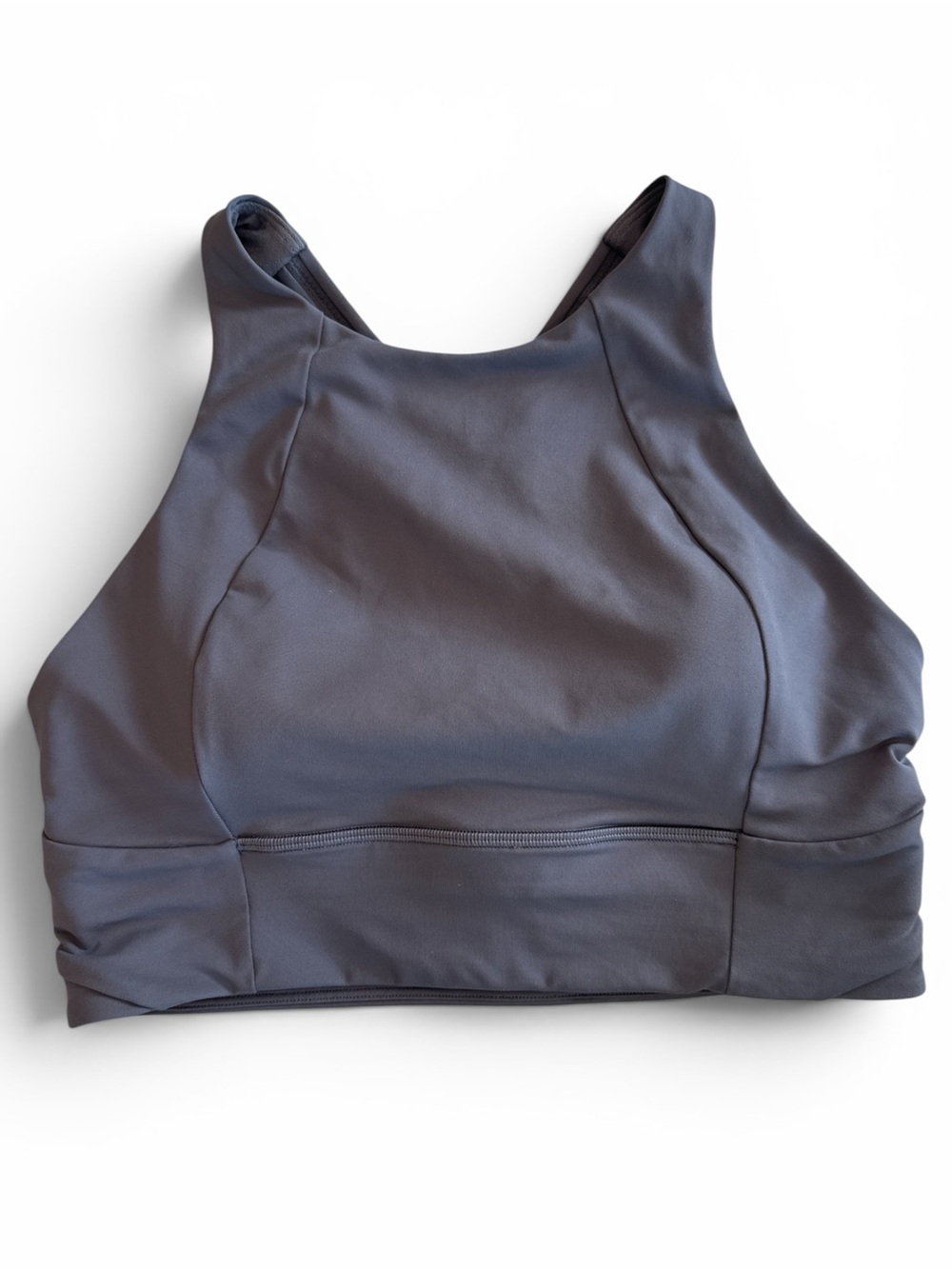 lululemon athletica High-Neck Sports Bra in Charcoal